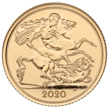 1/2 gouden Sovereign munt - 2020
