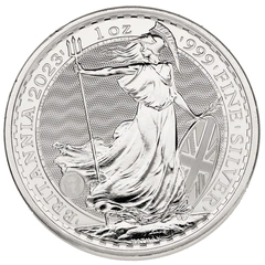 2023 1 troy ounce zilveren Britannia munt Elizabeth II