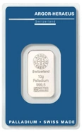 Argor-Heraeus 10 Gram Palladiumbaar