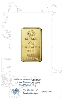 PAMP Rosa 20 Gram Goudbaar
