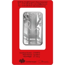 PAMP 1oz Silver Bar - 2016 Year of the Monkey