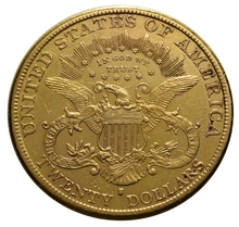 1880 $20 Double Eagle Liberty Head Gold Coin, San Francisco