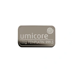 100 gram platinabaar Umicore Gemint