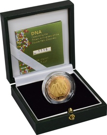 2003 Two Pound Proof Gold Coin: DNA Double Helix