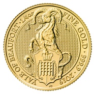 1/4 troy ounce gouden Queen's Beast munt - Yale of Beaufort - 2019