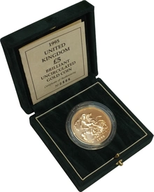 Brilliant Uncirculated Gold 1995 Five Pound Sovereign