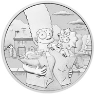 2021 Marge en Maggie Tuvalu 1 Ons zilveren munt