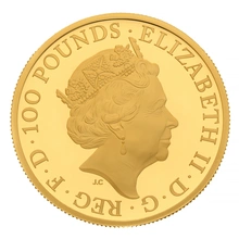 2022 Seymour Panther - 1 Ons Tudor Beasts Proof Gouden Munt In doos