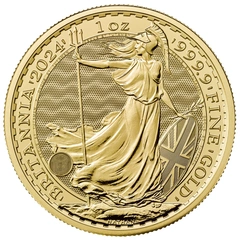 2024 1 troy ounce gouden Britannia munt