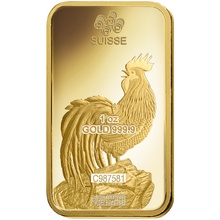 PAMP 1oz 2017 Year of the Rooster Gold Bar