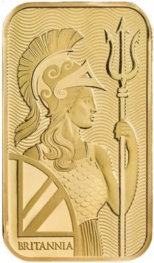 1oz Britannia geslagen goudbaar