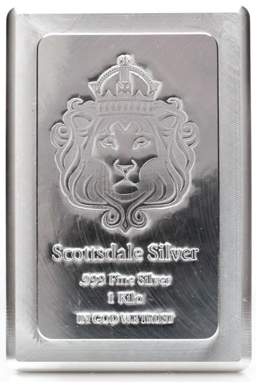 1kg Zilveren Stapelaar Bar Scottsdale