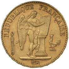 1892 20 French Francs - Guardian Angel - A