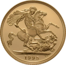 Gold Proof 1995 Sovereign Boxed