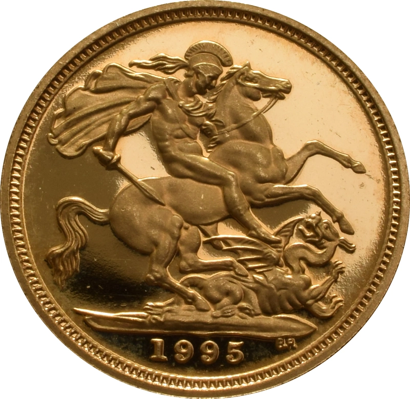 1995 Gold Half Sovereign Elizabeth II third Head - Proof no box
