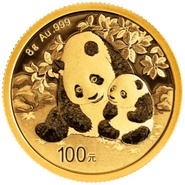 2024 8g Gouden Chinese Panda Munt