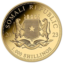 2023 1 Ons Somalische Olifant Gouden Munt