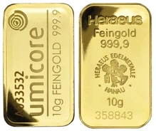 10 gram goudbaar - Tweedehands