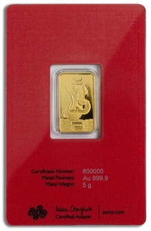 PAMP Year of the Mouse / Rat 5g Goudbaar