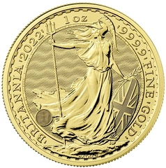2022 1 troy ounce gouden Britannia munt