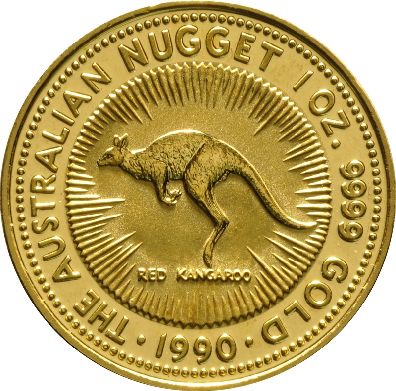 1990 1oz Gold Australian Nugget