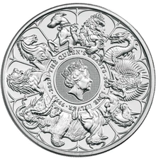 2021 Queen's Beast Completer 2oz Zilveren Munt