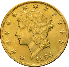 1894 gouden American Double Eagle (20 Dollar) munt Liberty Head San Francisco