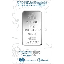 50 gram zilverbaar - PAMP Suisse