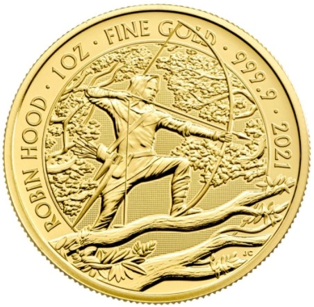 2021 Robin Hood Myths & Legends 1 Ons Gouden Munt