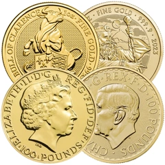 1oz Royal Mint Lunar Beasts Series £100 Gold Coins