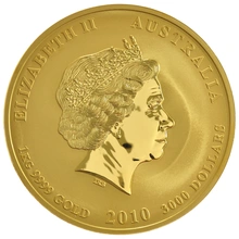1kg Gold Australian Year of the Tiger 2010