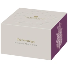 2025 Proof Gouden Sovereign Munt In Doos