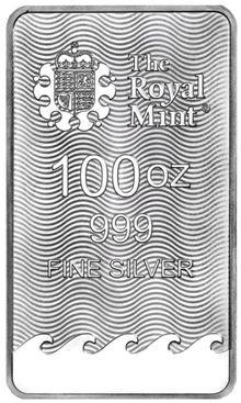 100oz Zilveren Bar Britannia