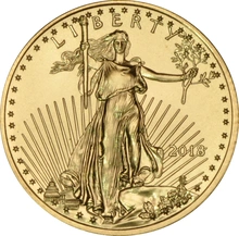 2018 1/4 troy ounce gouden American Eagle munt