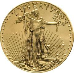 2017 1 troy ounce gouden American Eagle munt