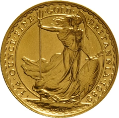1989 1/4 troy ounce gouden Britannia munt