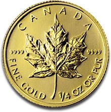 2012 Quarter Ounce Gold Canadian Maple