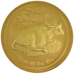2009 10 troy ounce gouden Perth Mint Lunar munt Year of the Ox