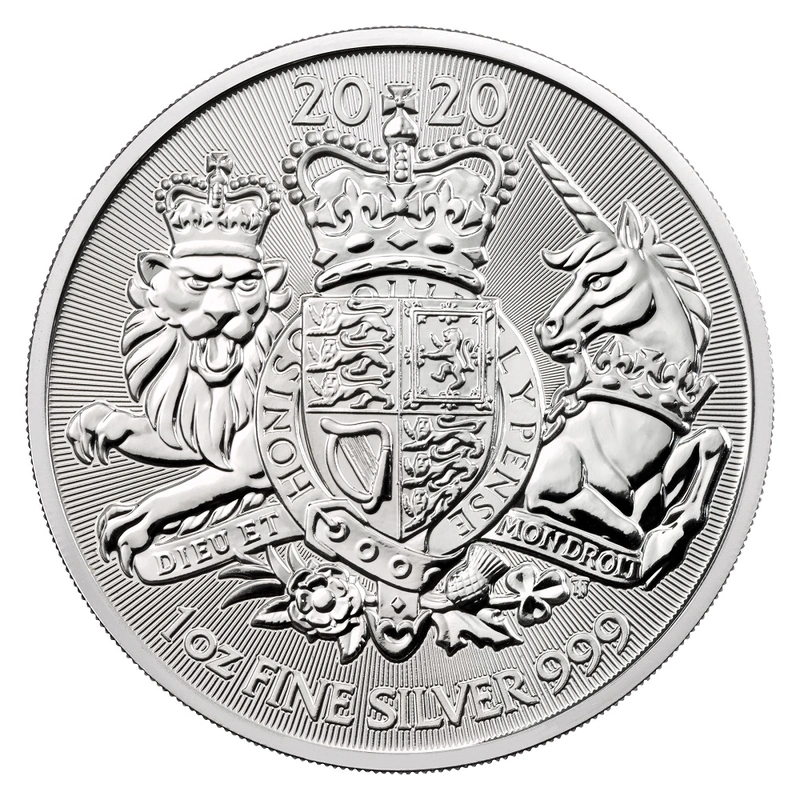 1 troy ounce zilveren Royal Arms munt - 2020