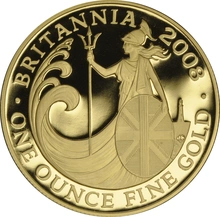 Gouden Britannia set proof (4 munten) - 2008