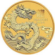 2024 1/20oz Perth Mint Jaar van de Draak Gouden Munt