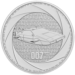Six Decades of 007 James Bond Zilveren Munten