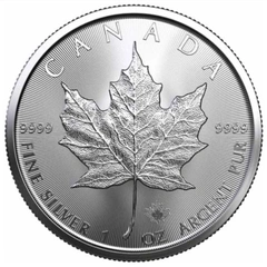 2023 1 troy ounce zilveren Maple Leaf munt