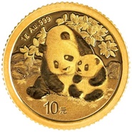 1 Gram Gouden Panda Munten