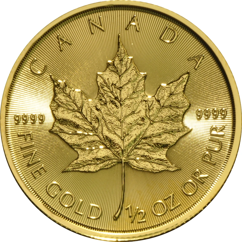 2017 1/2oz Canadian Maple Leaf Gold Coin