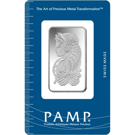1/2 troy ounce zilverbaar- PAMP Suisse