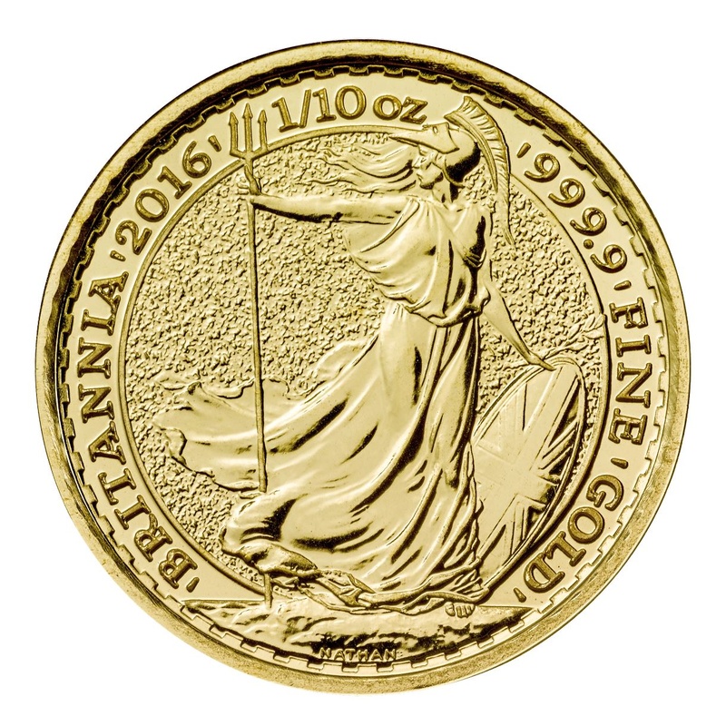 2016 Tenth Ounce Gold Britannia