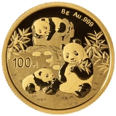 2025 8 gram gouden Panda munt