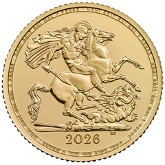 2026 gouden 1/2 Sovereign munt
