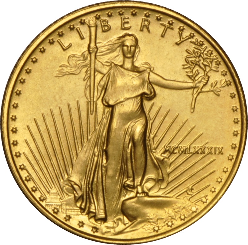1989 Tenth Ounce Eagle Gold Coin